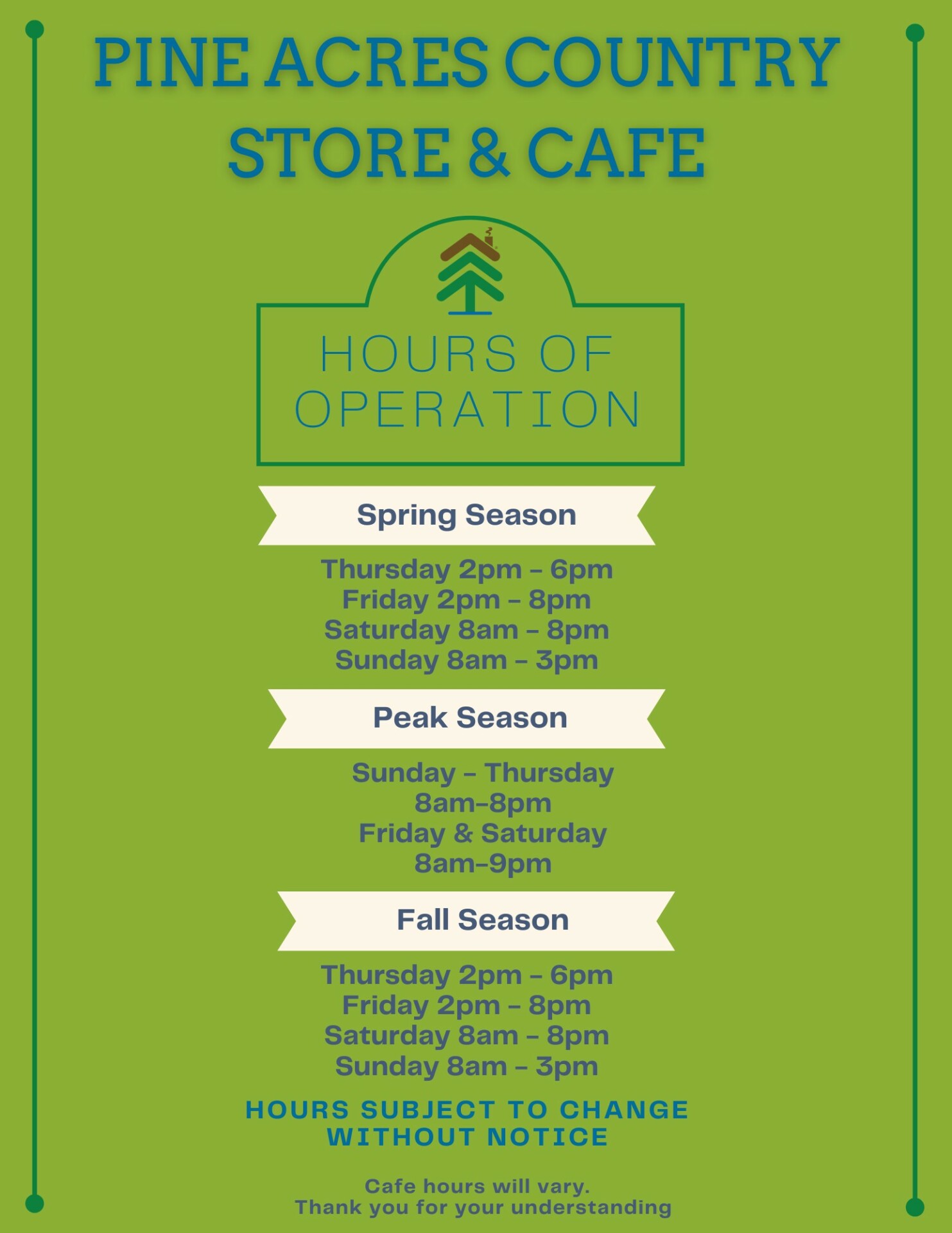 Store Hours For Website (1) Store Hours For Website 1
